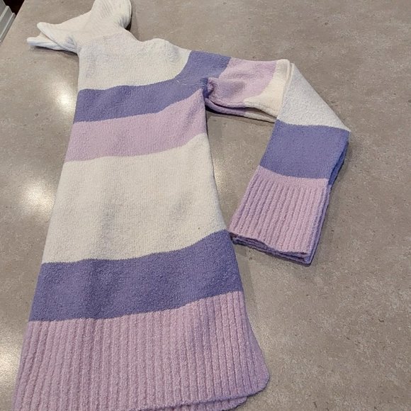 SUZY SHIER Cowl Neck Long Sleeves Color Block Pullover Sweater - Sz XS/TP - Picture 9 of 11